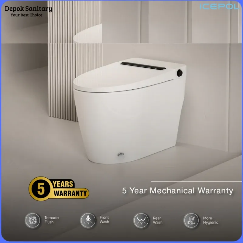 Icepol Closet Duduk Kloset Duduk Toilet WC Duduk Ecowasher Smart Bidet IC E 2962